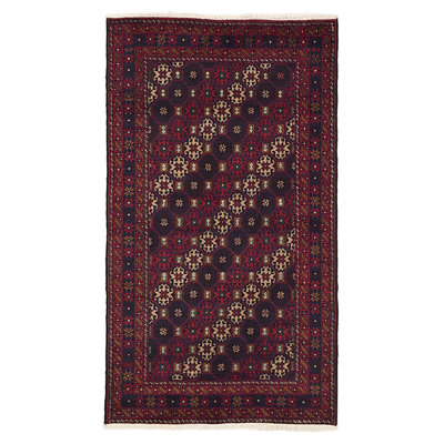 Tapis rouge Teimani 3 pi 4 po x 5 pi 11 po