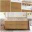 Meuble-lavabo double flottant 60 po avec évier intégré