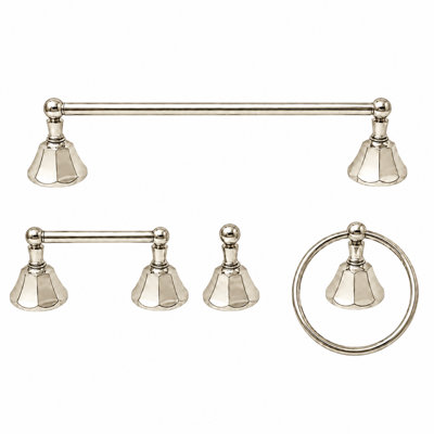 Ensemble de quincaillerie d'accessoires de salle de bain 4 pièces Mississippi P4BMIS18