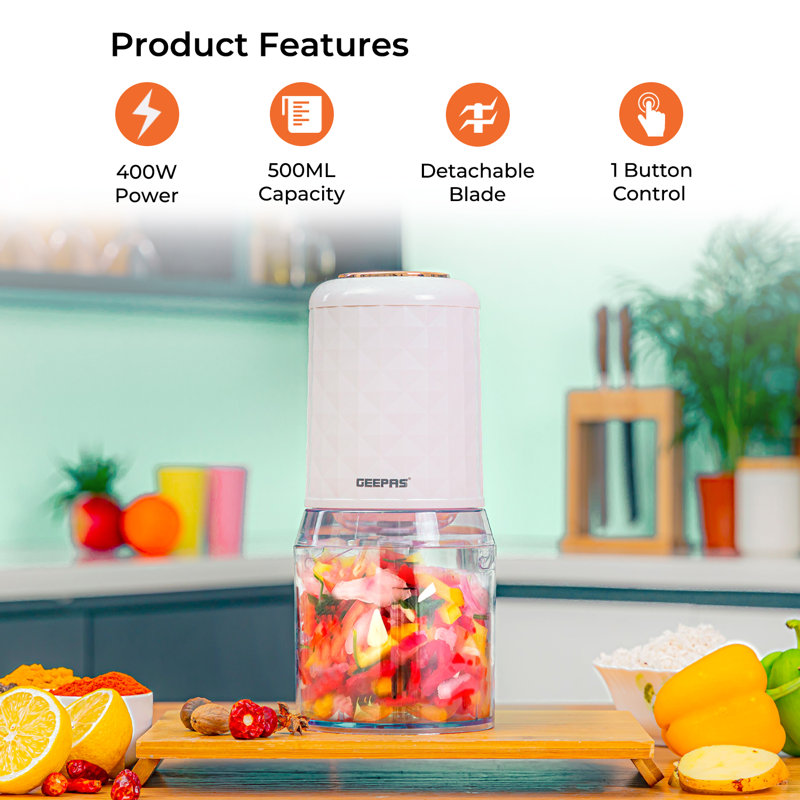 Geepas 1000W Omelette Maker & 400W Mini Food Processor Combo