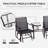 Grey Outdoor With Stain- Table Patio Glider Chair Coffee In Color