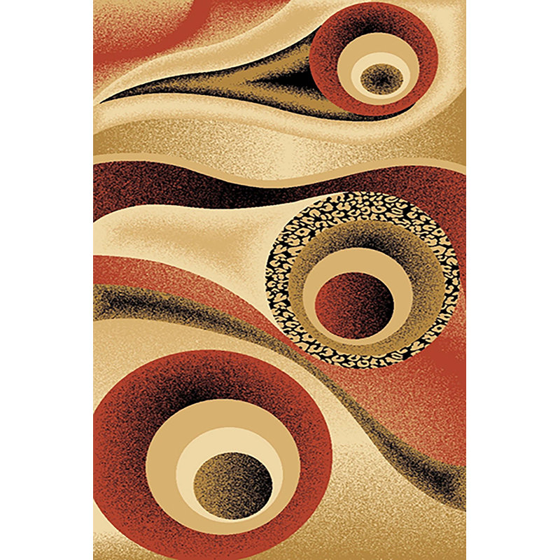 Walter Performance Abstract Indoor Rug, Rectangle 4' x 5'3"