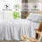 Natural Linen Cotton Bed Sheets Set，Deep Pocket- 4 Pcs-93647378-93647381