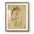 Papier avec cadre noyer