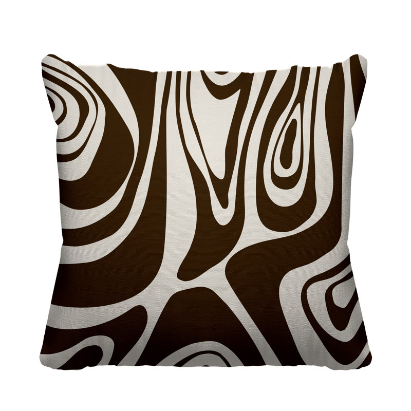 Housse et insert de coussin extérieur carré Cooper, L 17 po x H 17 po, Chocolat
