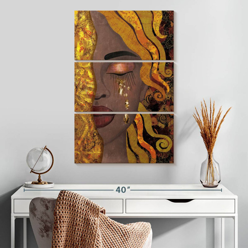 Leisha African American Abstract, 32" H x 20" W