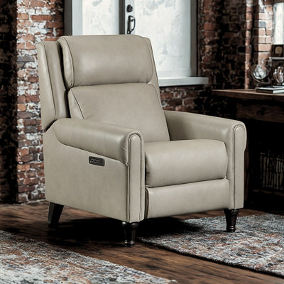 Declan Leather Power Hi-Leg Recliner