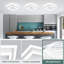 Plafonnier DEL carré moderne, luminaires de couloir