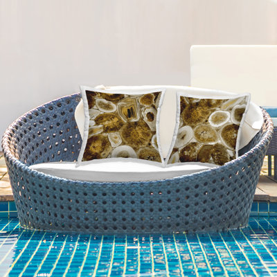 Abstract Outdoor Throw Pillow
