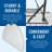 Plastic Circular Fold-in-Half Portable Folding Table-97620191