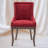 Chic Mid-Century Dining Chair Set(Set Of 2) - High Back Support, Solid Wood Frame, Bronze Accents-1431293424
