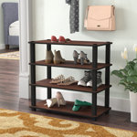 9 Pair Stackable Shoe Rack