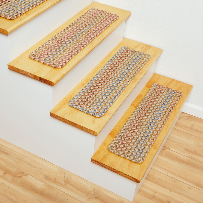Tapis d'escalier Quaniece Woodstock, Ensemble de 13