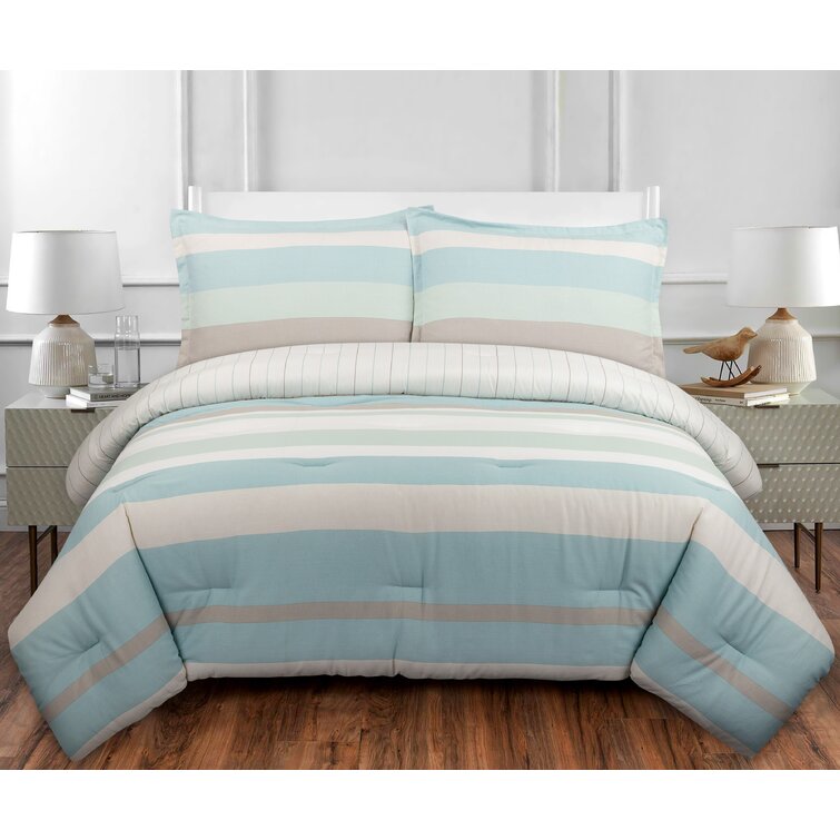 blue and green comforters