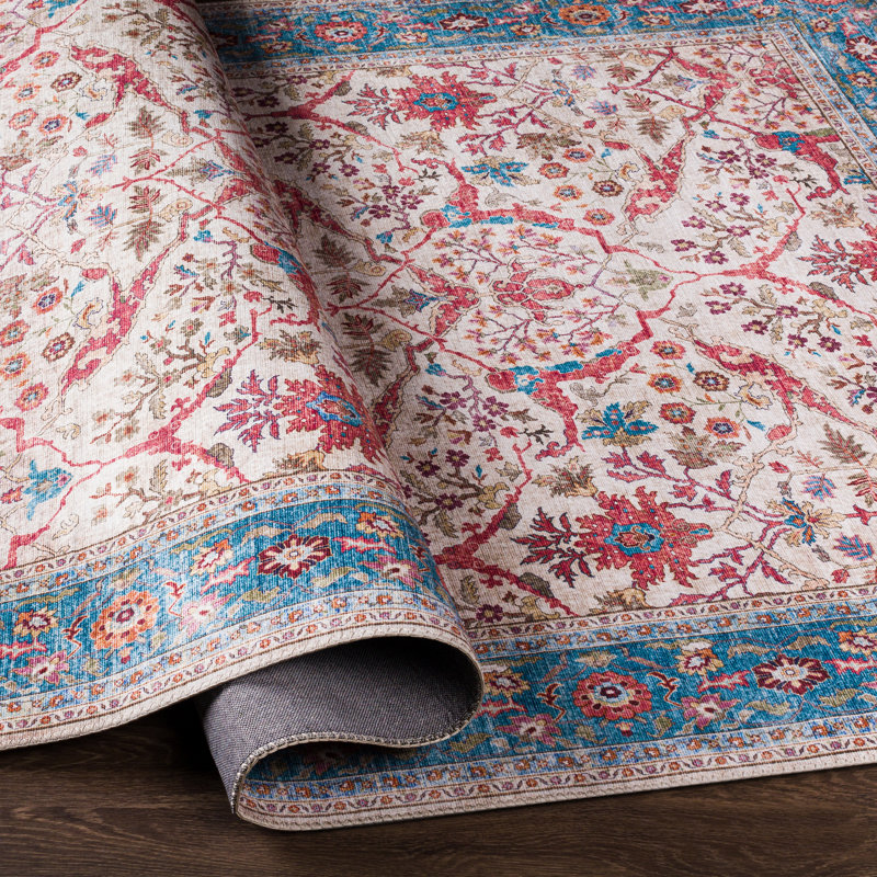 Tapis oriental rose Hokah, Rectangle 2 pi 3 po x 3 pi 9 po
