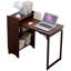 Bureau pliant en bambou, bureau pliable pour les petits espaces, bureau d'ordinateur avec rangement caché et prise intégrée, table pliable Mid-Century pour bureau à domicile et chambre à coucher