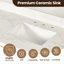 Meuble-lavabo double 60 po Calix avec comptoir en marbre Navona-54894840