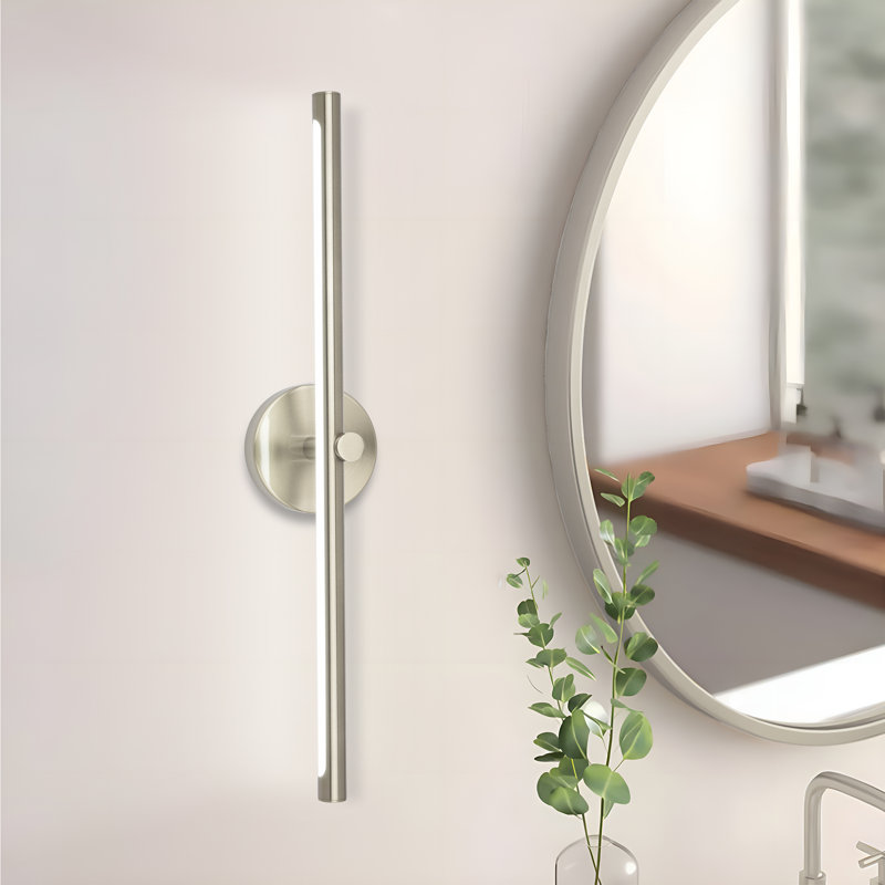 Barre d'éclairage de salle de bain Nafissa, Brushed Nickel