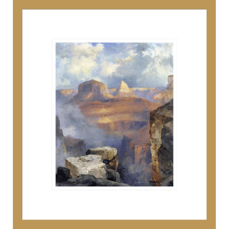 «Grand Canyon» par Thomas Moran - estampe numérique encadrée, H 15,52 po x l 13,75 po