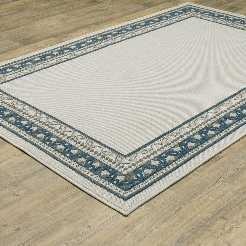Inessa Geometric Indoor / Outdoor Rug, Rectangle 7'10" x 10'