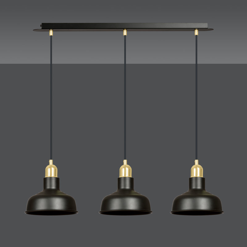Greig 3 - Light Kitchen Island Pendant, Black