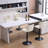 Swivel Adjustable Height Bar Stool Set of 2 – 360° Swivel with Footrest, Upholstered Comfort for Kitchen Island & Counter-310911418