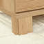 Bureau en L, finition brune