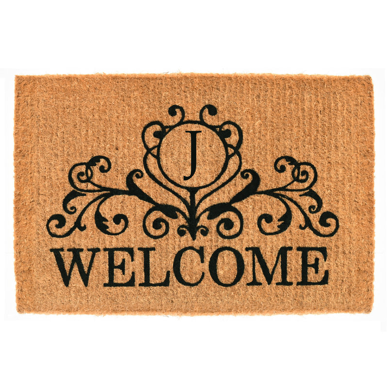 Tapis d'entrée Zakrzewski Welcome, Rectangle 3 pi x 6 pi, J