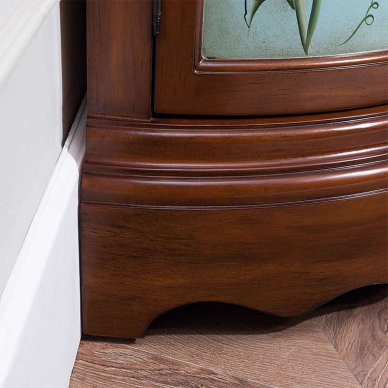 Armoire d'angle en bois manufacturé
