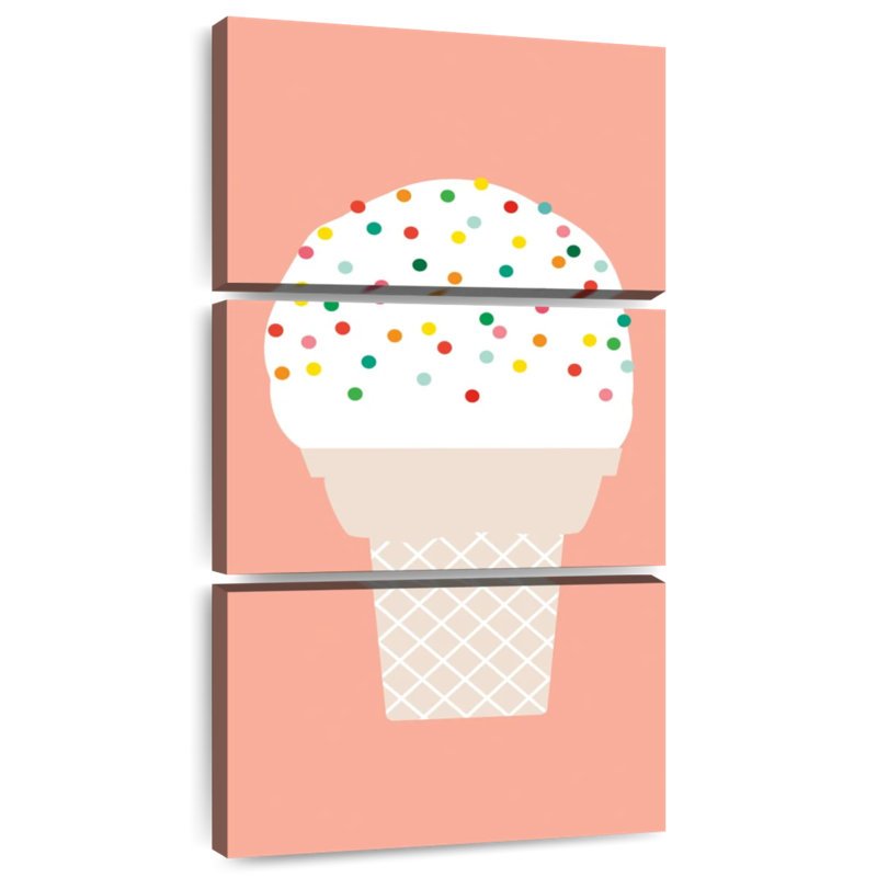 Cornet de glace II, H 32 po x l 15 po