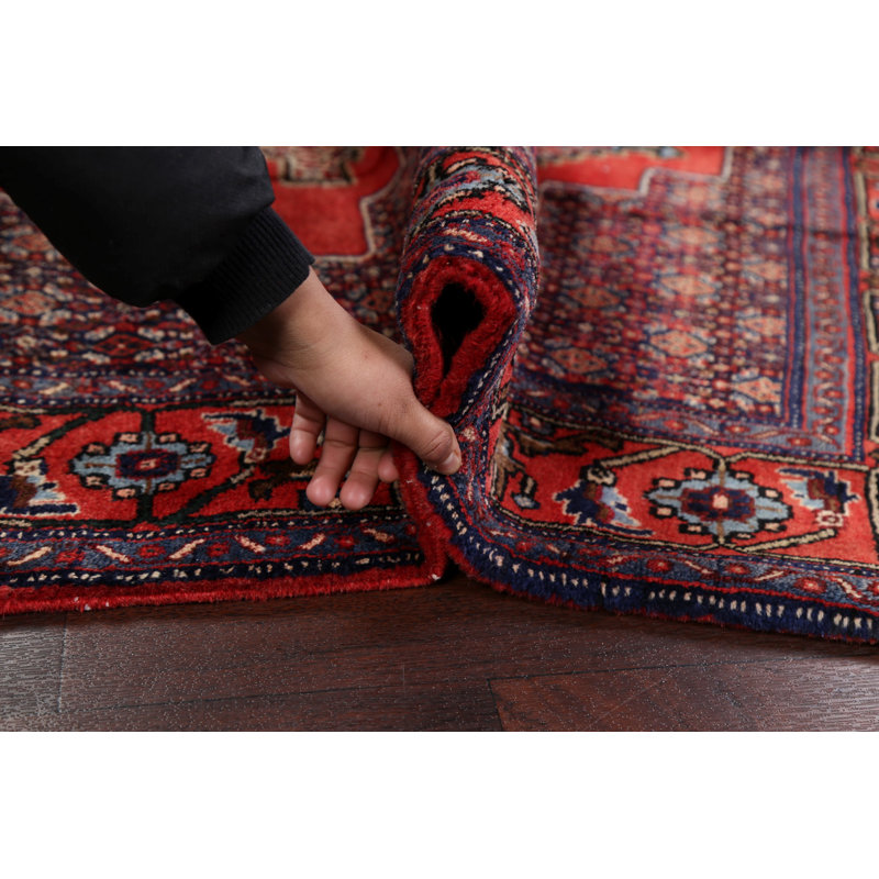 Hamond One-of-a-Kind 4'2" X 5'3" Wool Area Rug in Red