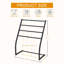 Free Standing Metal Towel Drying Rack (Black)