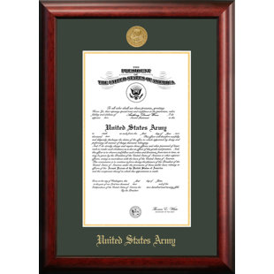 Army Certificate Picture Frame