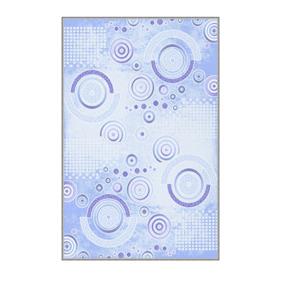 Tapis antibactérien pour hall d'entrée, impression numérique 3D, 3,3 x 4,9 pi | 100% polyester, hauteur des poils de 0,3 po, dessous antidérapant, lavable à la machine, durable et facile d'entretien | Parfait pour le salon, le vestibule et la décoration intérieure