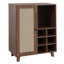 Buffet avec rangement, armoire à vin de 34 pouces avec porte-bouteilles, armoires de buffet pour la maison et le salon-1475214412