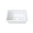 Oslo 27" x 18.75" White Single Bowl Fireclay Undermount Kitchen Sink with Basket Strainer and Bottom Grid-92718547