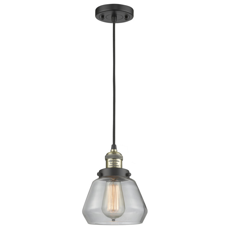 Chill 1 - Light Single Pendant, Antique Copper, Smoked, 9" x 7" x 7"