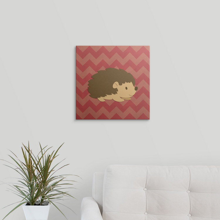 « hedgehog-superficies creatures », impression, H 35 po x l 35 po x P 1,5 po, Toile