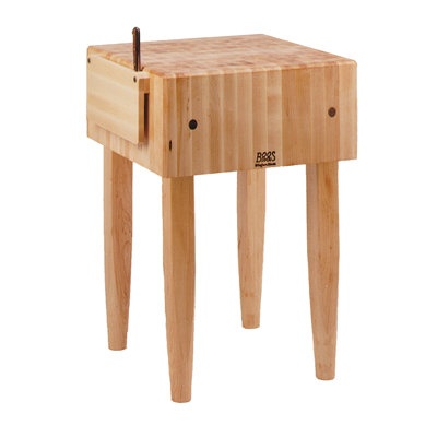 Pro Chef Kitchen Cart with Butcher Block Top by John Boos