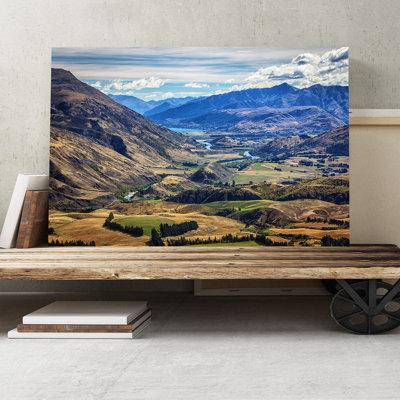 Mountain New Zealand Scenery Photographic - Wrapped Canvas