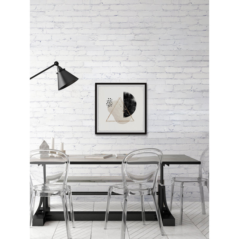 Reappearing Triangle by Marmont Hill - Single Picture Frame Painting, 30cm H x 30cm W