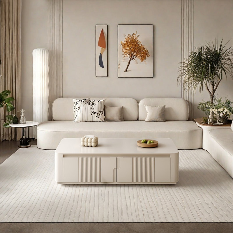 Table basse Modern, H 13,78 po x L 51,18 po x l 27,56 po