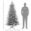 Arbre de Noël artificiel enneigé 6,5 pi