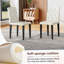 Ensemble 5 pièces de table et chaises, 4 tables de salle à manger capitonnées-1204500077