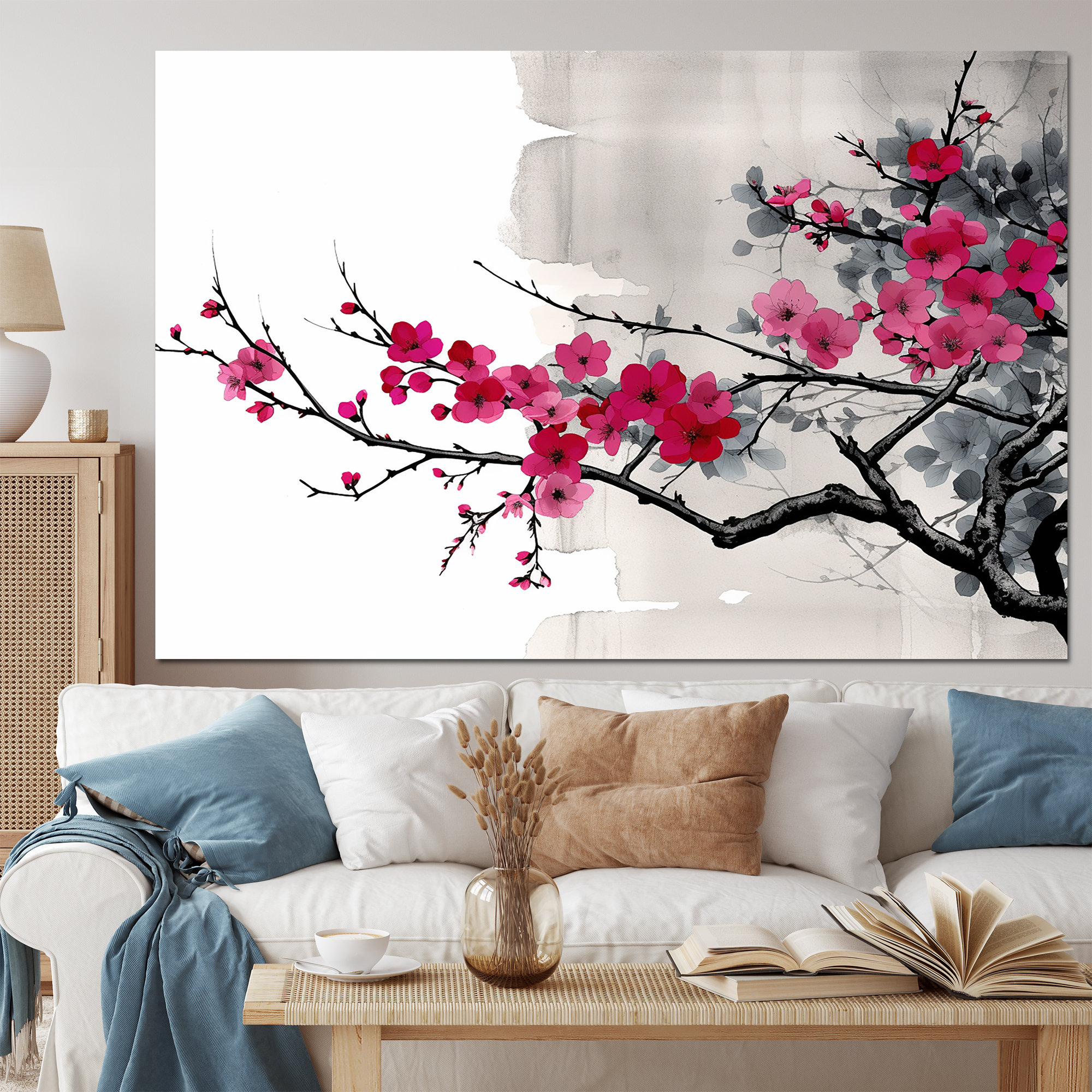 DesignArt Asian Art Sumi Blossom II Asian Canvas Art Print Wayfair