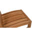 Chaise d'appoint de terrasse en teck