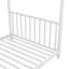 Lit plateforme simple en métal, blanc
