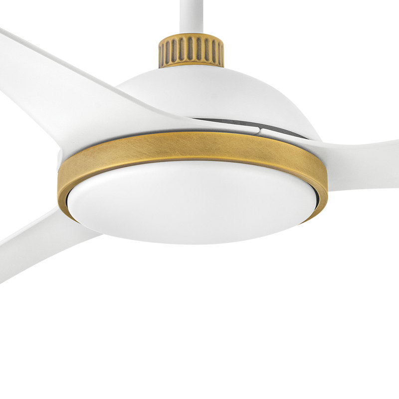 Ventilateur intelligent DEL Hinkley Alba, Blanc mat