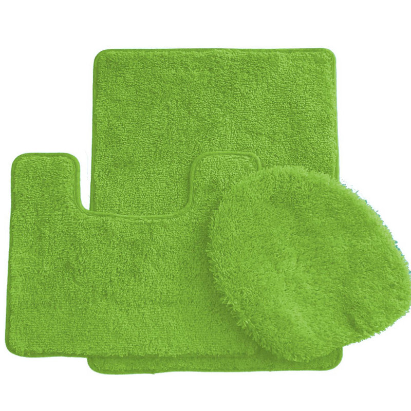Ensemble de tapis de bain Mckeel, Vert néon