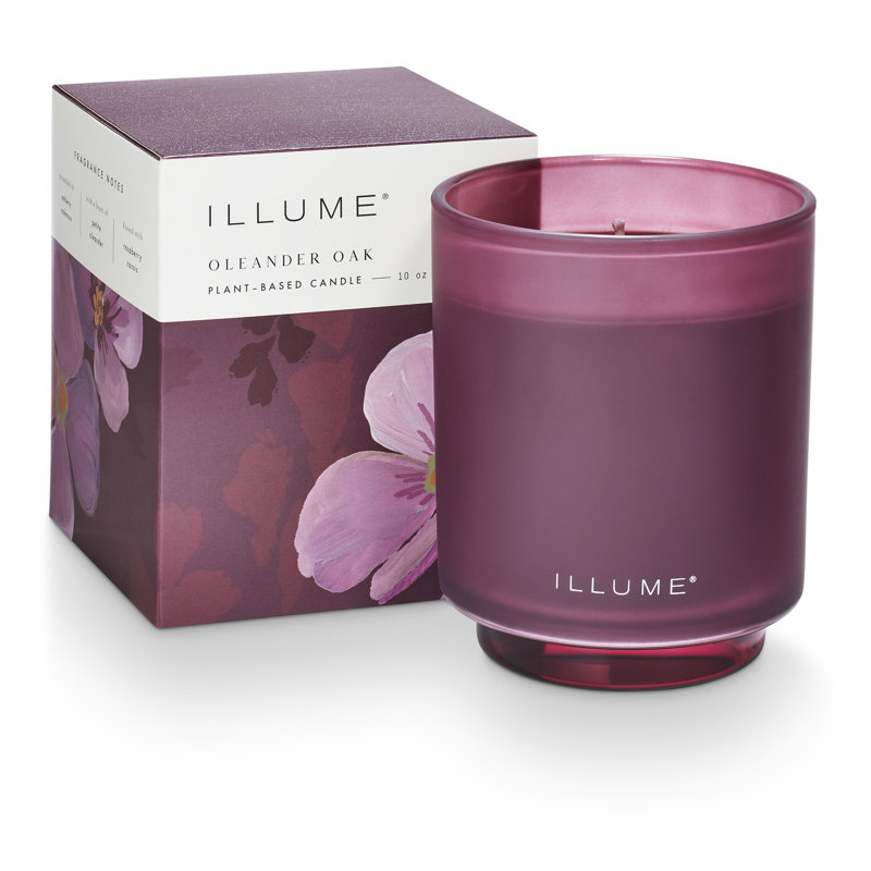 Bougie parfumée en verre en forme de chêne Oleander
